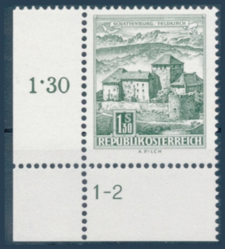 Briefmarke mit Symbolzahl(en)